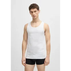 Boss 3P Co Tank Top weiß Baumwolle X-Large Herren, 100% WHITE, XL