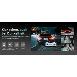 BOTSLAB 4 Kanal Dashcam 3K+3 * 1080P
