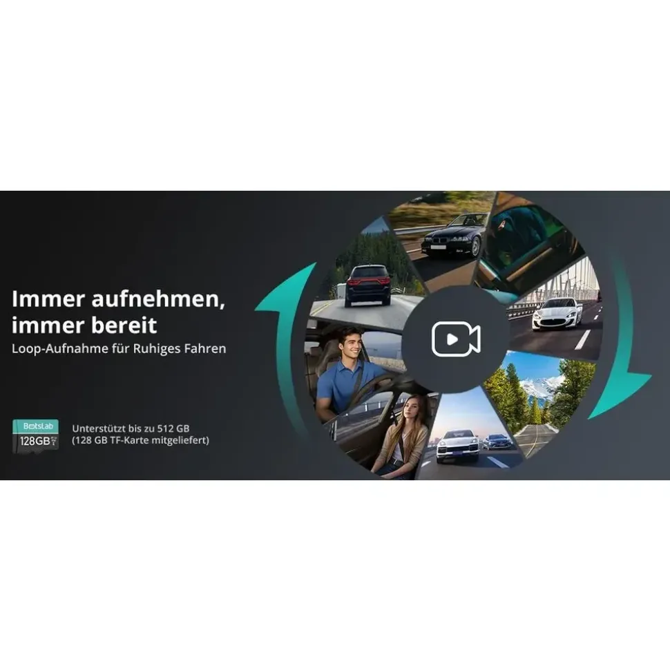 BOTSLAB 4 Kanal Dashcam 3K+3 * 1080P