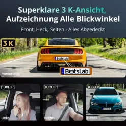 BOTSLAB 4 Kanal Dashcam 3K+3 * 1080P