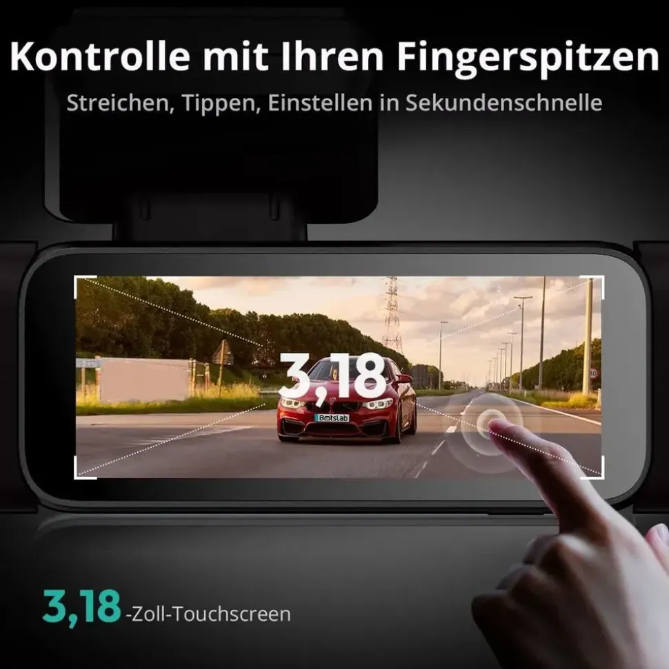 BOTSLAB 4 Kanal Dashcam 3K+3 * 1080P