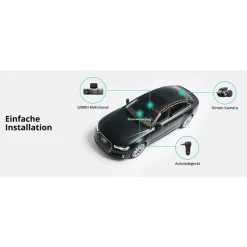BOTSLAB 4K 3-Kanal Dashcam Auto Vorne Hinten
