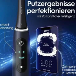 Braun iO Series 8 Plus Edition black + Reiseetui + Aufsteckbürsten 2 St.