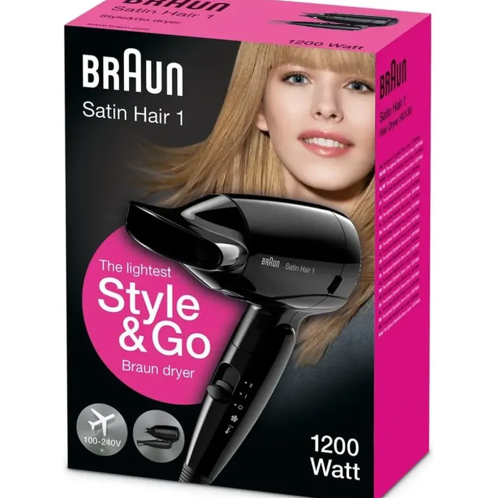 Braun Reisehaartrockner Satin Hair 1 Style&Go HD130