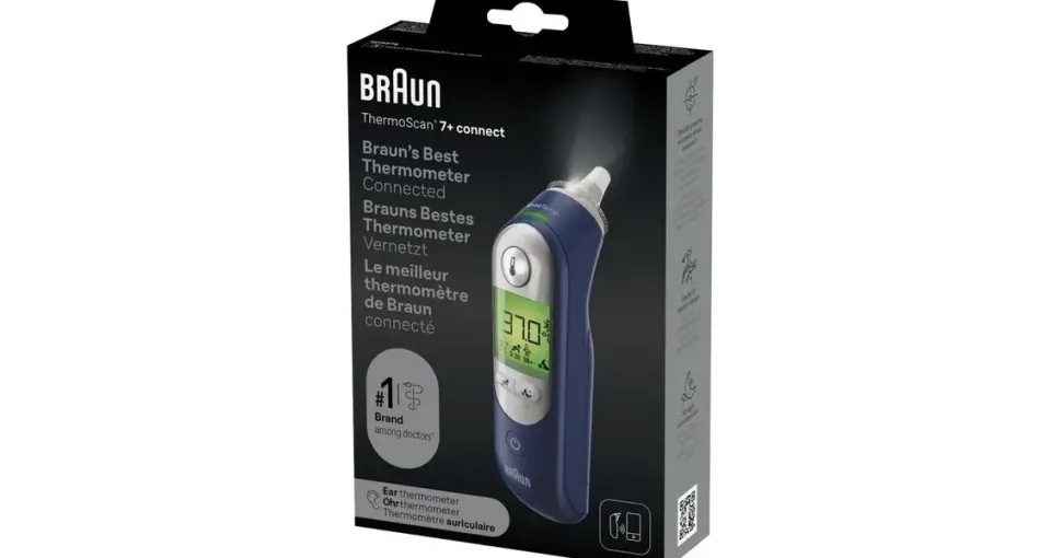 Braun ThermoScan 7+ Connect IRT6575NWE Ohrthermometer