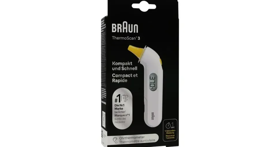 Braun ThermoScan 3 IRT 3030 Infrarot Ohrthermometer