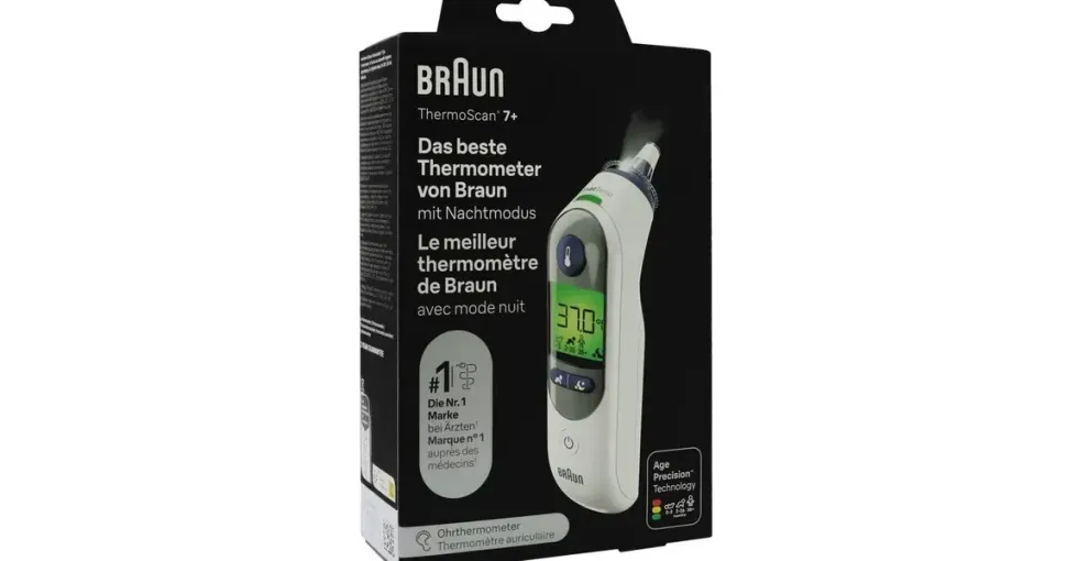 Braun ThermoScan 7+ IRT6525WE Ohrthermometer