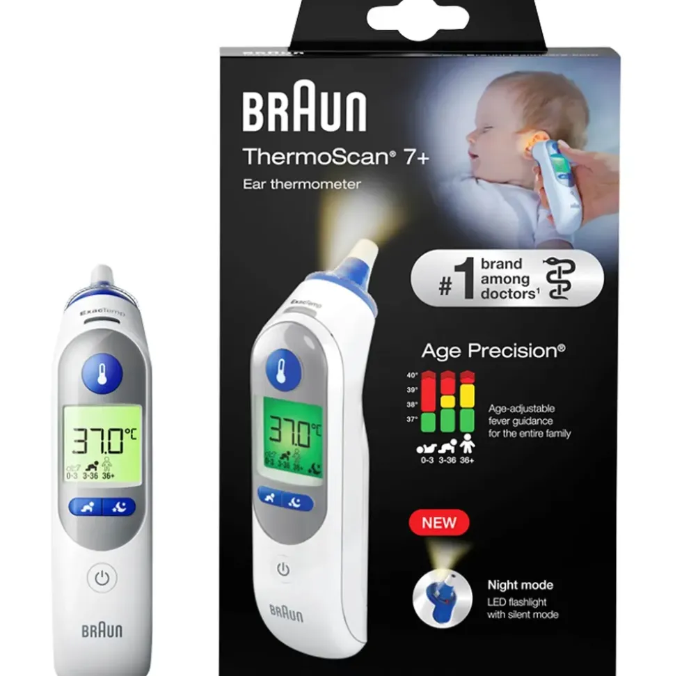 Braun ThermoScan 7+ IRT6525WE Ohrthermometer