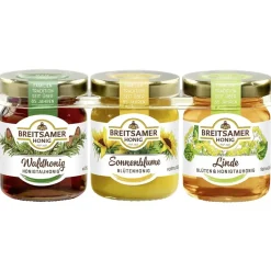 Breitsamer HONIG Der klassische Dreierlei Honig, 3x 67,0 g