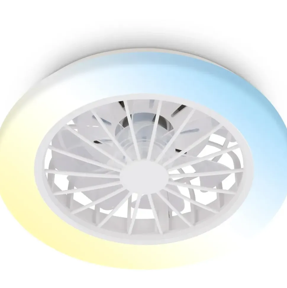 Briloner LED Deckenventilator 38 cm Weiß