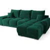 bromarkt Ecksofa Nubes flaschengrün