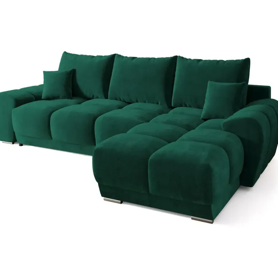 bromarkt Ecksofa Nubes flaschengrün