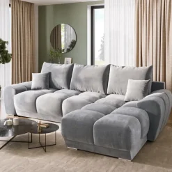 bromarkt Ecksofa Nubes grau