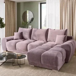 bromarkt Ecksofa Nubes puderrosa