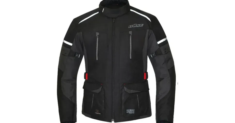 BÜSE Rider Motorradjacke Schwarz/Grau XS