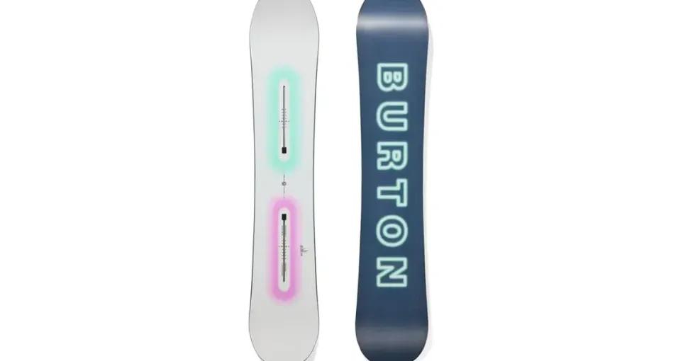 BURTON Custom Camber Snowboard weiß/grün/rosa - 162