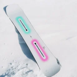 BURTON Custom Camber Snowboard weiß/grün/rosa - 162