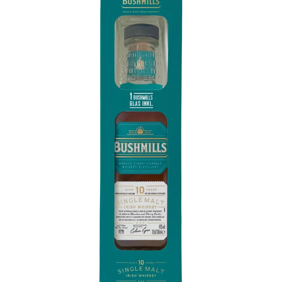 Bushmills 10 Years Old Single Malt Irish 40% vol 0,7 l Geschenkbox