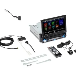 Caliber Autoradio mit Klappbildschirm - Bluetooth - USB - SD - AUX - 1 DIN - Einfach DIN - Rückfahrkamera-Eingang (RMD583DAB-BT)