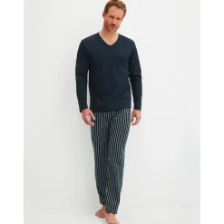 CALIDA Schlafanzug Cotton Special Blau XXL (58/60)