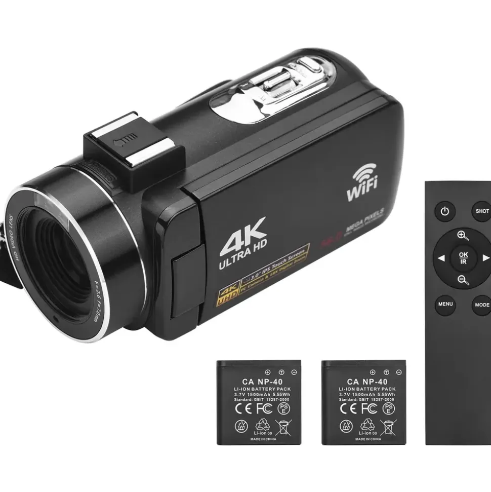 Camnoon 4K Action Cam WLAN-Camcorder 56 MP
