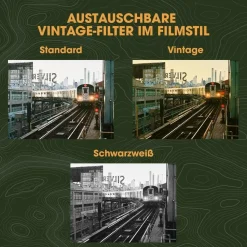 camp snap Digitalkamera Stealth Schwarz Kompakt