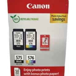Canon PG-575 schwarz + CL-576 CMY 5438C004
