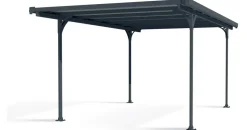 CANOPIA Carport Verona 5,00 x 2,18 m anthrazit inkl. Regenrinne