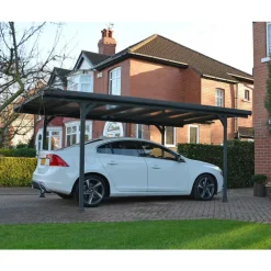 CANOPIA Carport Verona 5,00 x 2,18 m anthrazit inkl. Regenrinne