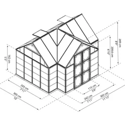 CANOPIA Victory Orangerie Alu HKP 4 mm 11,1 m²