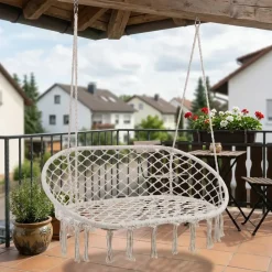 casa.pro Hängesessel Kailua Cremeweiß