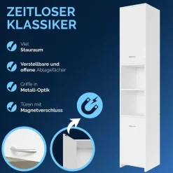 CASARIA Badmöbel-Set Neapel 2-tlg. Weiß