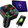 casativo FM Transmitter mit Bluetooth 5 USB-A Ladeports Drahtloser AutoRadio Adapter m. Media Player für den Zigarettenanzünderanschluss