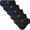 CECEBA Slip unifarben schwarz/weiß M 5er Pack