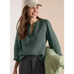 Cecil 3/4-Arm Tunika aus reinem Leinen - XXL