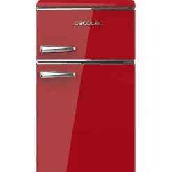 Cecotec Bolero CoolMarket 2D Origin 86 Retro-Kühlschrank (86 l, 893 mm hoch, Rot)