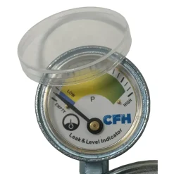 CFH Druckminderer 50 mbar mit Manometer und Füllstandsanzeige