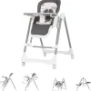 Chipolino Hochstuhl 2 in 1 Grau inkl. Babyschaukel