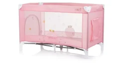 Chipolino Reisebett, Capri, Tragetasche, große Seitentasche pink