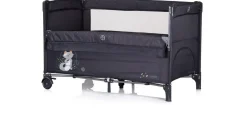 Chipolino Reisebett Relax 2 Ebenen, Vorderseite absenkbar, Seiteneingang, Tasche