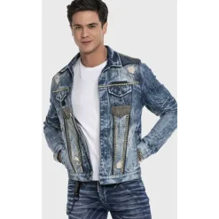 Cipo & Baxx Übergangsjacke blau M