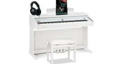 Classic Cantabile DP-50 E-Piano (Weiß matt, Set