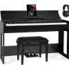 Classic Cantabile DP-S1 SM E-Piano Schwarz matt Set,