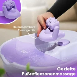 Clatronic FM 3389 weiß-lila Fußmassagegerät
