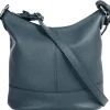 Cluty Umhängetasche Leder Blue