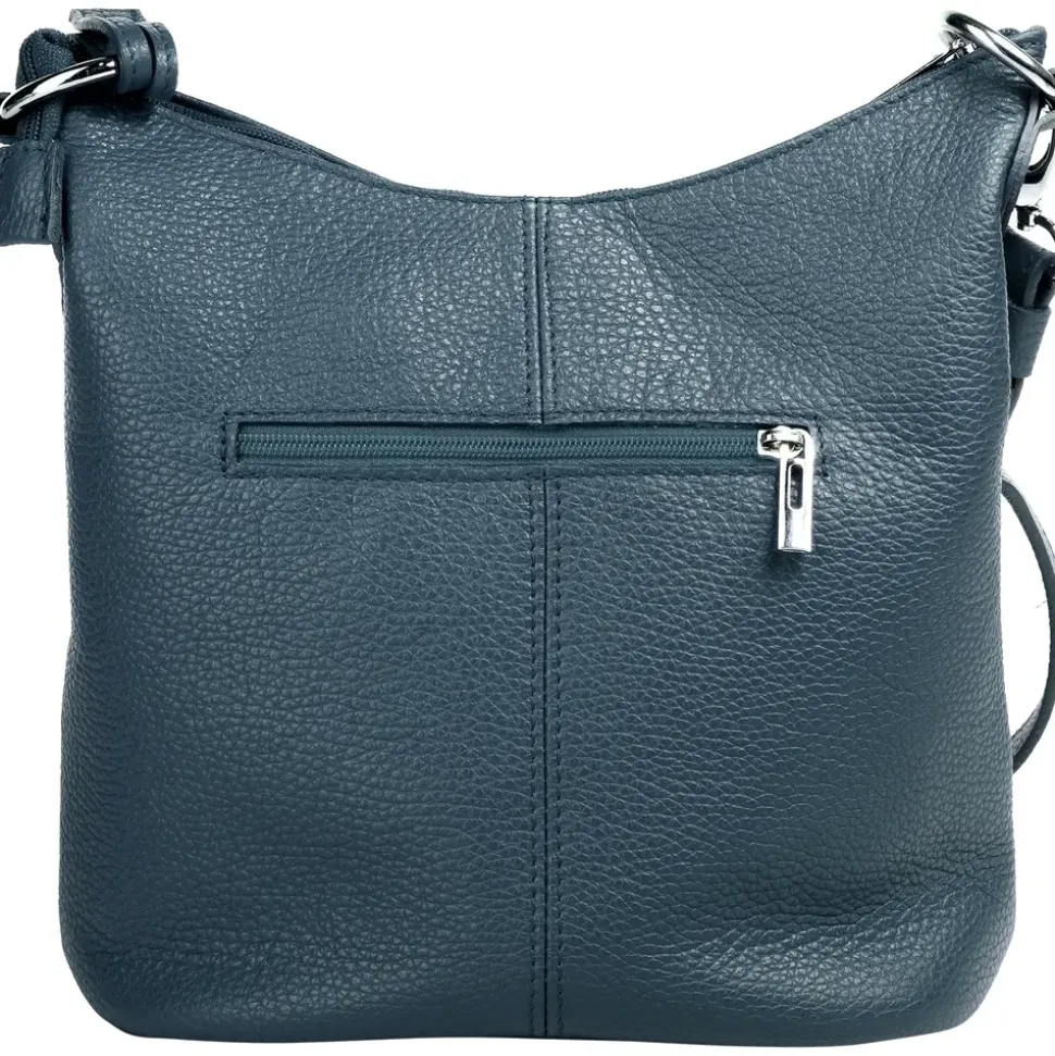 Cluty Umhängetasche Leder Blue