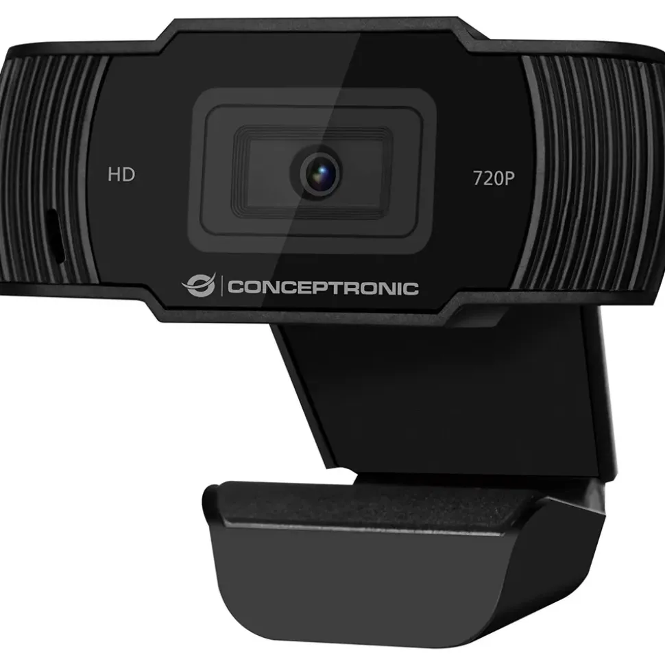 Conceptronic AMDIS 720p HD Webcam Schwarz