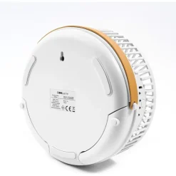 COOLSERIE Akku Teleskop Standventilator 20 cm Weiß