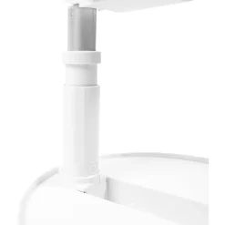 COOLSERIE Akku Teleskop Standventilator 20 cm Weiß