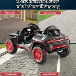 Costway Audi Elektroauto grau